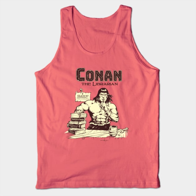 Conan the Librarian Tank Top by Victor Maristane